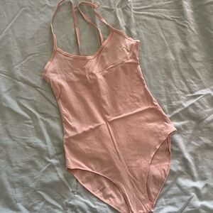 SOLD ❌American apparel pink bodysuit size small